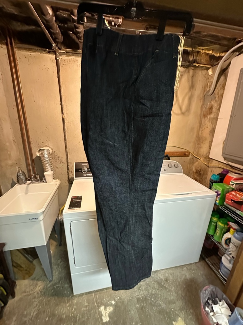 2 pairs Ashley Stewart Men's Dark Indigo Straight Jeans